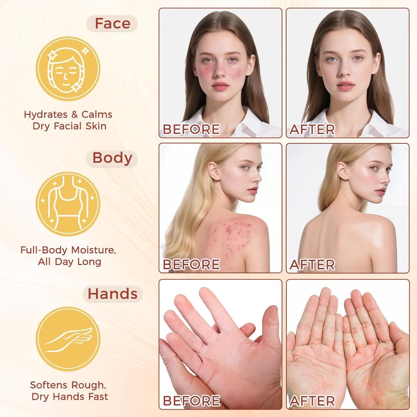 Beef Tallow for Skin,Tallow and Honey Balm,Organic Grass-Fed Beef Tallow Balm with Honey, Face and Body Moisturizer(60G)